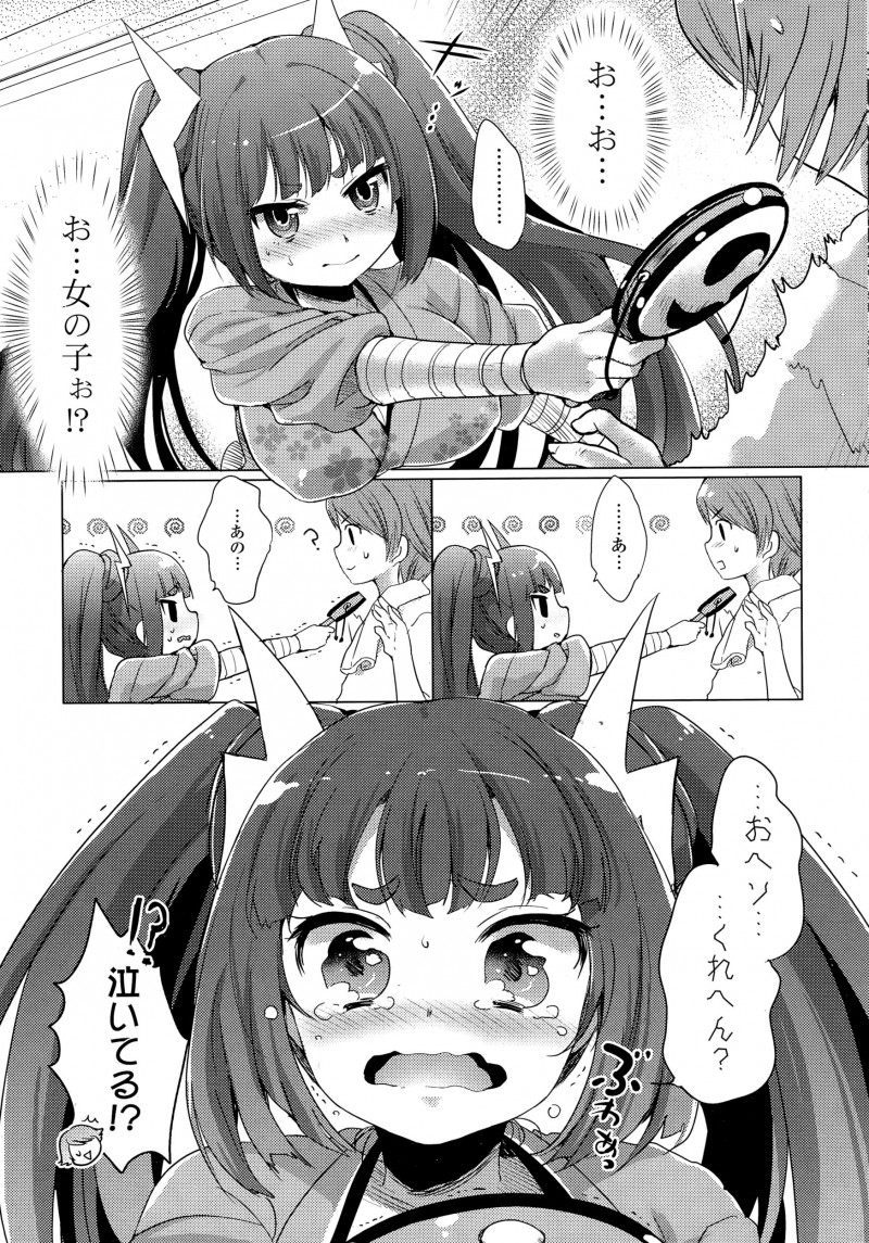 【エロ漫画】父親のためにおへそをもらいにきたという雷様の娘の巨乳美少女にちんぽをおへそだとだまして手コキさせたりフェラをさせた男が処女まんこに中出しレイプするｗ