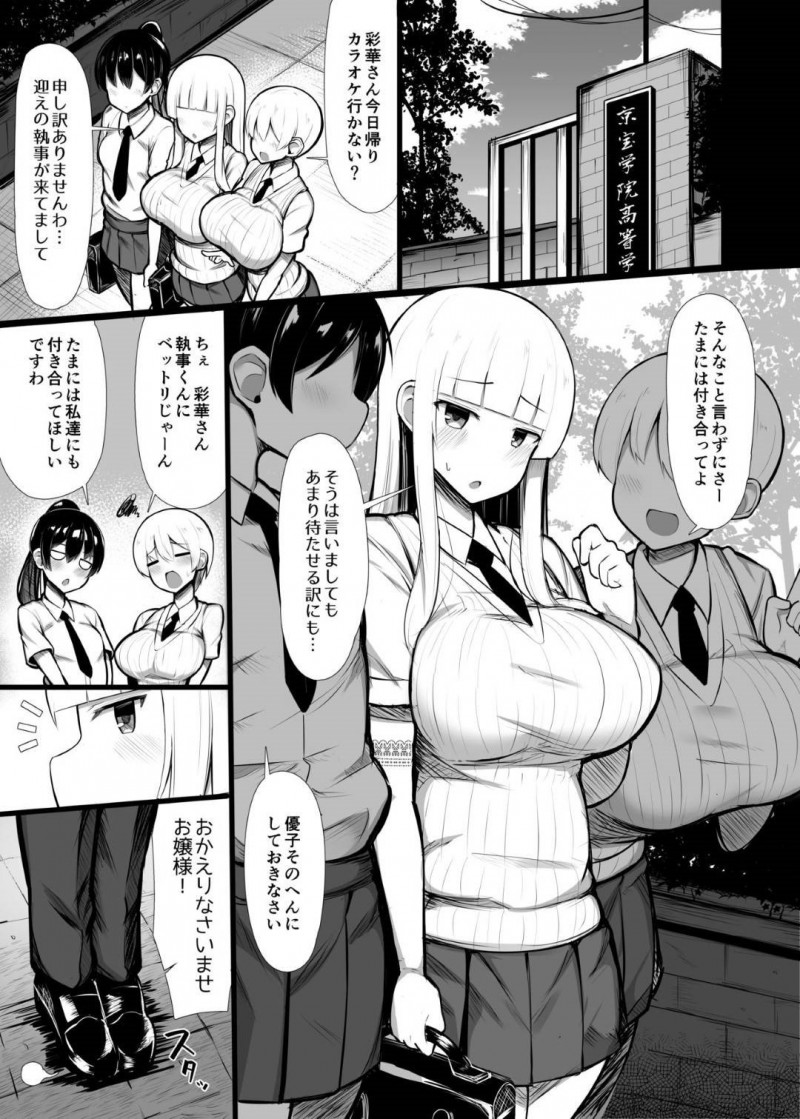 【エロ漫画】お嬢様に拾われたショタは執事兼愛玩動物として扱われていた。お嬢様に赤ちゃんプレイされながら、イチャラブ中出しセックス【じゃっこ】