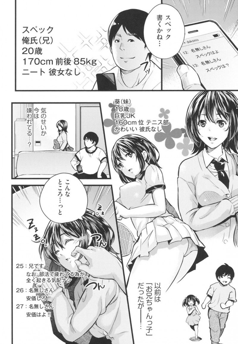 【エロ漫画】パンツ丸見えで昼寝中の巨乳妹…その姿を兄に見つかりネットに晒される！そしてネットの指示に従いながらどんどんエスカレートする悪戯！そのうち兄妹セックスまでしてしまう！【無洗米：家に帰ると妹がすごい格好で寝てたんだがww】